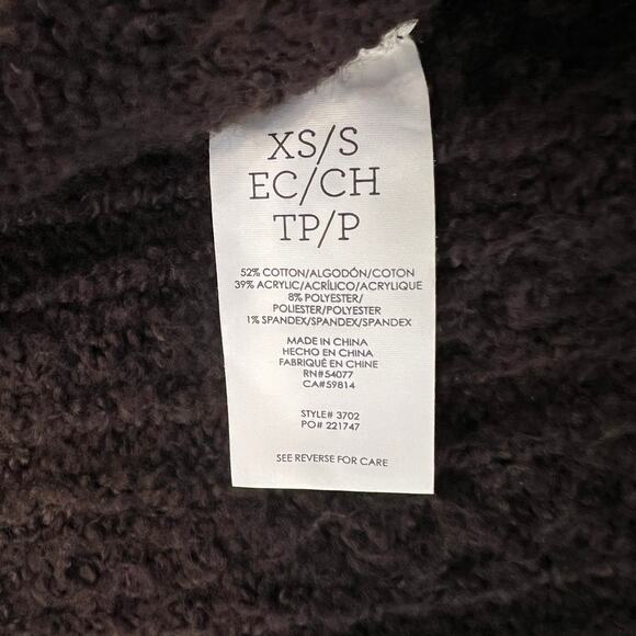 CAbi Brown Repose Chunky Knit Cape Open Cardigan Sweater #3702 - SIZE XS/S - Picture 4 of 10